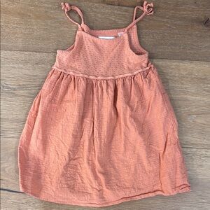 Zara Textured Coral Dress